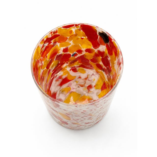 Art Deco Mottled Spatter Glass and Silver-Plated Covered Jar, Belgium, 1930s For Sale - Image 6 of 14