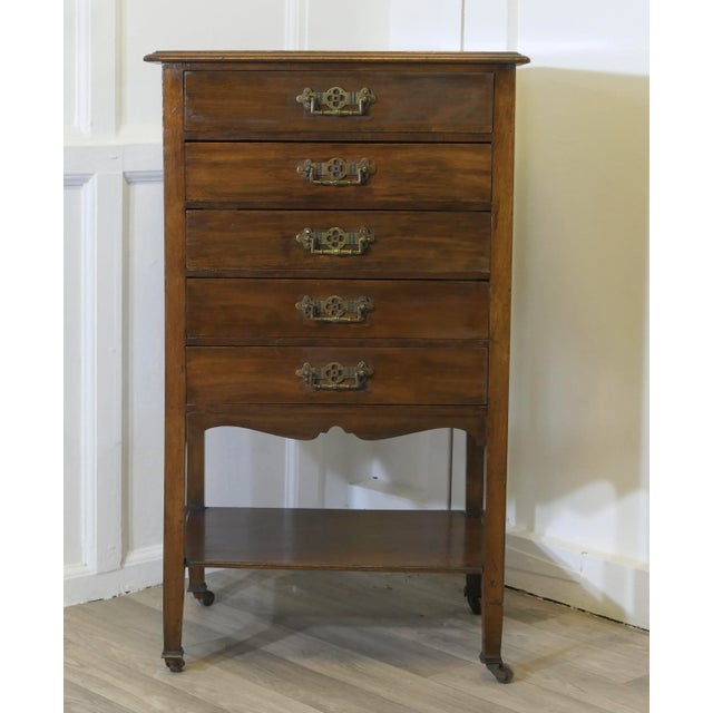 Arts and Crafts Music Filing Cabinet, 1890s For Sale - Image 12 of 13