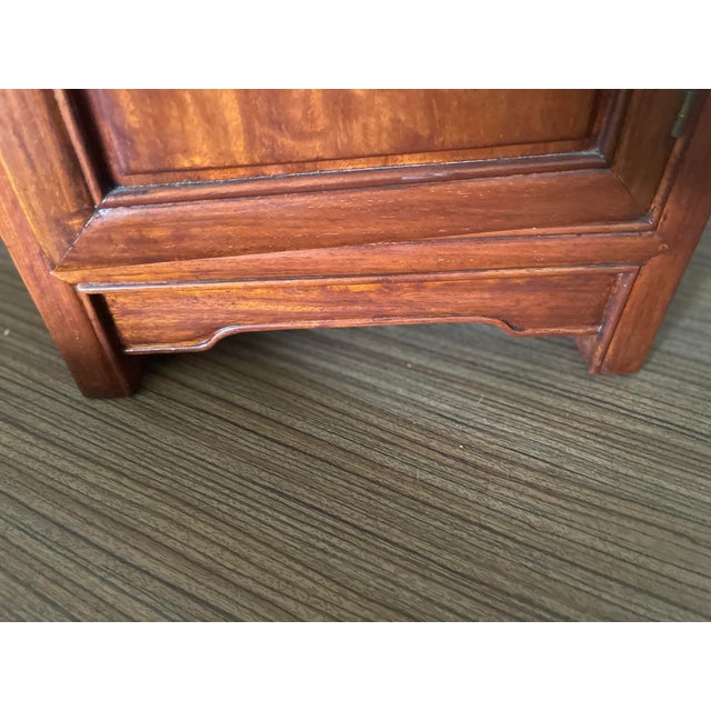 Wood 1960s Vintage Six-Sided Drum Rosewood Side Table For Sale - Image 7 of 10