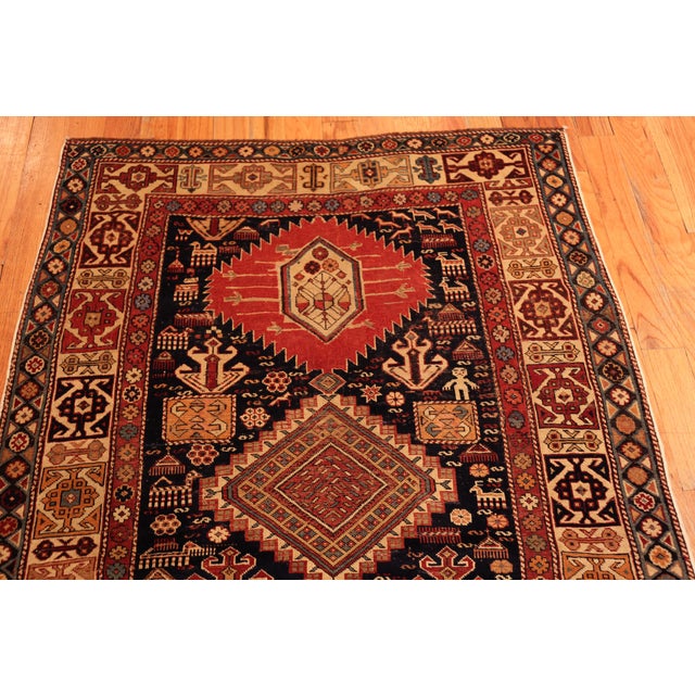 Tribal Nazmiyal Collection Antique Shirvan Rug For Sale - Image 3 of 9
