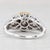 1.87ctw White Yellow Diamond Halo Engagement Ring 18k White Gold Size 8 Gia For Sale In Greensboro - Image 6 of 8