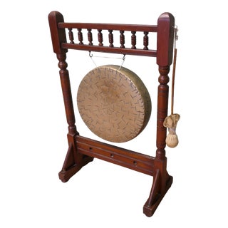 Arts and Crafts Floor-Standing Dinner Gong, 1880 For Sale