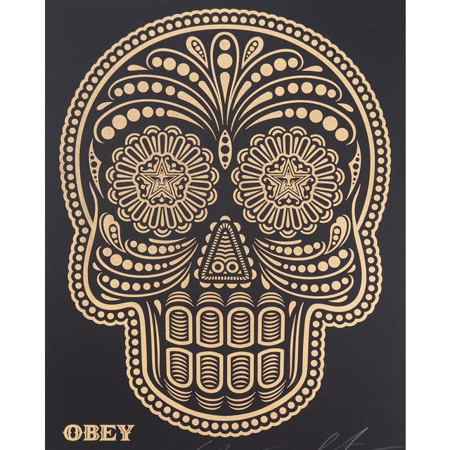 Shepard Fairey, Day of the Dead Calavera, Lithograph For Sale - Image 4 of 12