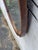 American 1930 Oval Walnut Hand Painted American Mirror. For Sale - Image 3 of 18