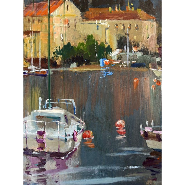 Blue Oil Painting Between the Sea and the Sky Yuriy Suprunchuk For Sale - Image 8 of 10