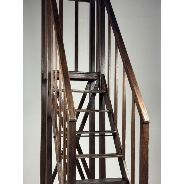 Antique Library Ladder, 1900 For Sale - Image 4 of 18