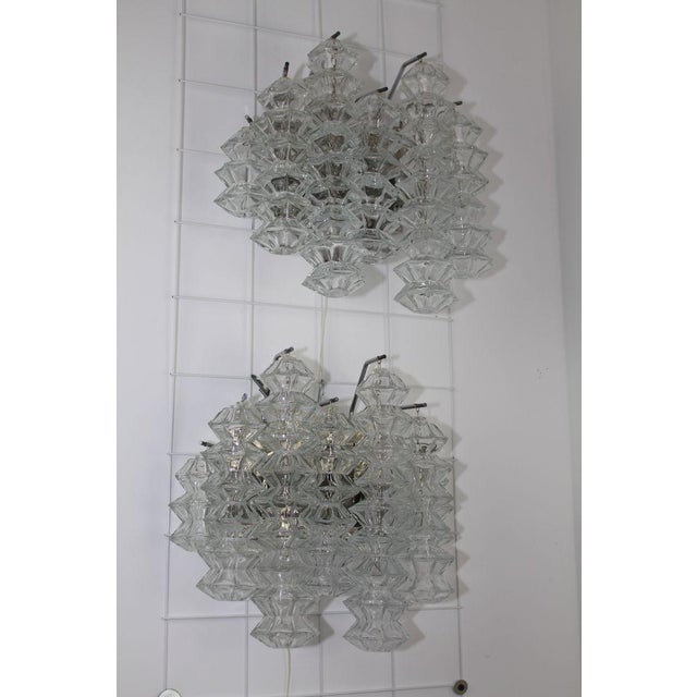 Large Chrome Pagoda Sconces by J. T. Kalmar, 1960s, Set of 2 For Sale - Image 13 of 18
