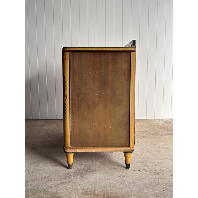 Early 20th Century Distressed Art Deco Dresser With Removable Mirror For Sale - Image 15 of 16