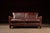 Mid-Century Modern Mid-Century Brown Leather Two-Seat Sofa With Low Profile Frame For Sale - Image 3 of 10