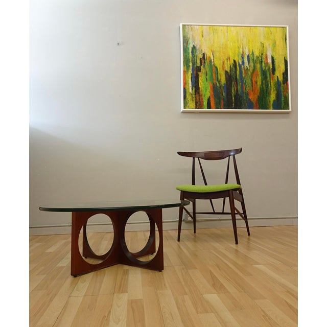 1960s European Mid Century Wood Coffee Table For Sale - Image 10 of 14