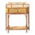 Vintage Coastal Tortoise Bamboo Pagoda Console Table For Sale