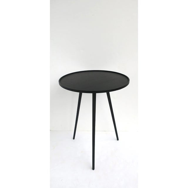 Wood Black Wood Side Table For Sale - Image 7 of 12