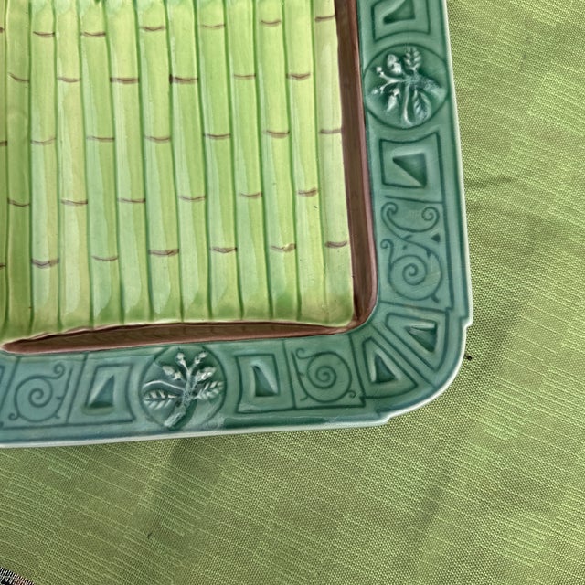 1970s Hand Painted Stoneware Asparagus Tray For Sale In Atlanta - Image 6 of 10