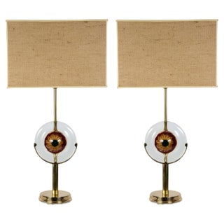 Murano Glass Lamps by Gianluca Fontana, Set of 2 For Sale