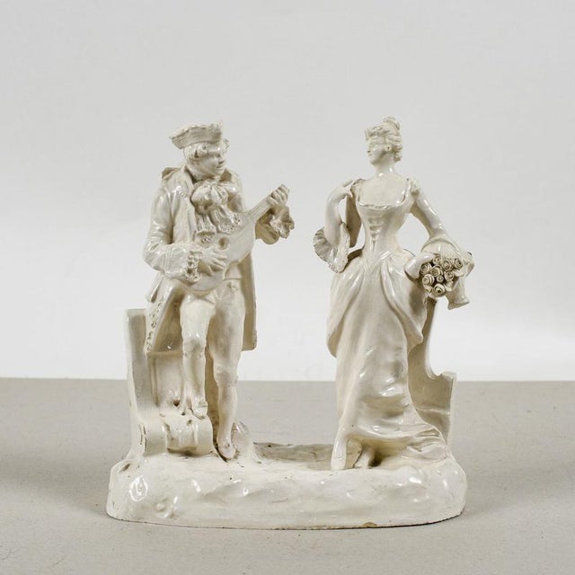 White Enameled Ceramic Sculpture from Chiurazzi Naples For Sale - Image 8 of 9