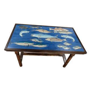Hand Made, Hand Painted Coffee Table For Sale