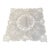 Antique Square Madeira White Openwork and Battenberg Lace Linen Doily For Sale