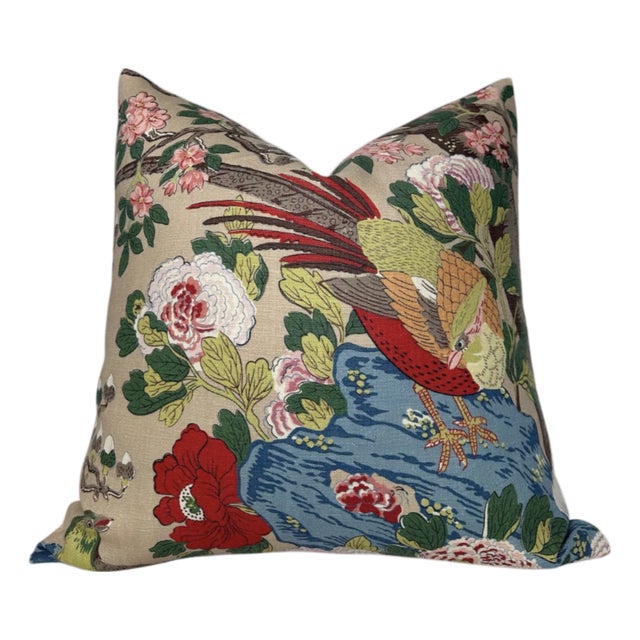 Rockbird Linen Pillow Cover in Natural, 20x20 Pillow For Sale