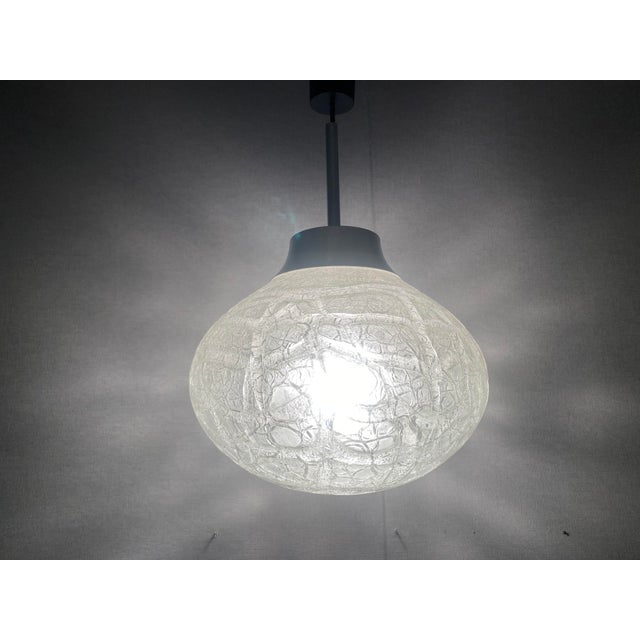 Vintage Frosted Glass Ceiling Lamp from Doria Leuchten, 1970s For Sale - Image 13 of 18