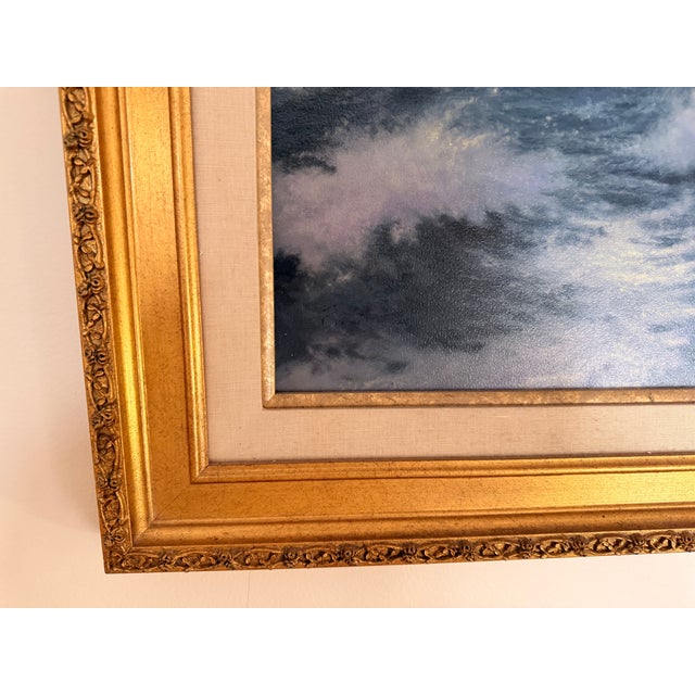 Wood Thomas Kinkade “Perseverance” Framed Limited Edition – Life Values Collection I, Nautical Seascape For Sale - Image 7 of 10