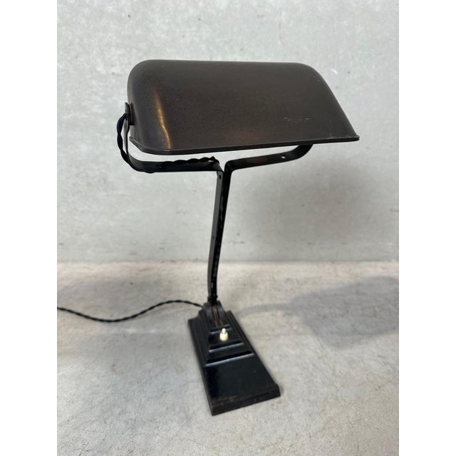 Model 52 Notary Lamp in Bakelite and Cast Iron from Erpe For Sale - Image 13 of 13