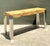 Vintage Laminate Burl Wood and Chrome Console Table For Sale - Image 17 of 18