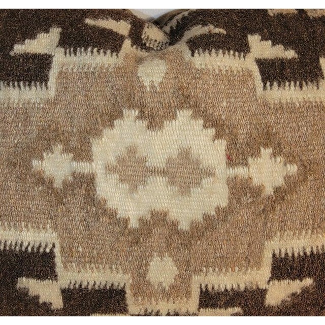 Folk Art Woven Two Grey Hills Pillow For Sale - Image 3 of 6