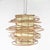 Vintage Rattan and Fabric Pendant Light For Sale - Image 11 of 11