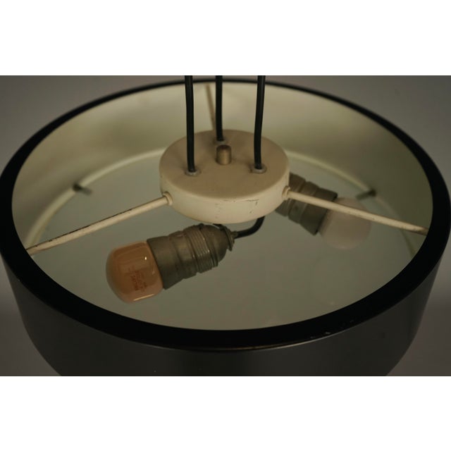 Mid-Century Italian Ceiling Pendant Light in Glass and Metal by Bruno Gatta for Stilnovo, 1950s For Sale - Image 12 of 15