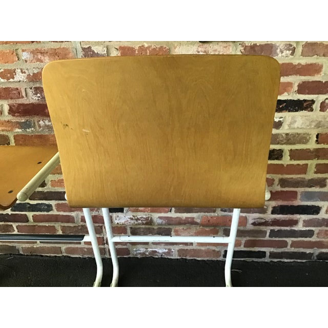 Mid-Century Modern 1960s Midcentury Modern Bent Plywood Bar Stools- Set of 3 For Sale - Image 3 of 4