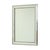 Fantastic Hollywood Regency mirror, silver-colored with black details, by Deknudt, 1970s-1980s, marked on the back with...