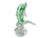 This elegant midcentury Murano glass dolphin sculpture captures the fluid movement and translucence that made Italian art...