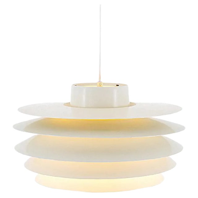 Large White Verona Lamp by Svend Middelboe for Nordisk Solar For Sale