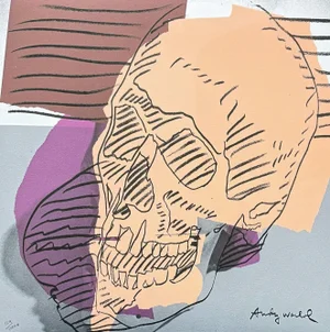 After Andy Warhol, Skull Orange, 1980s, Print