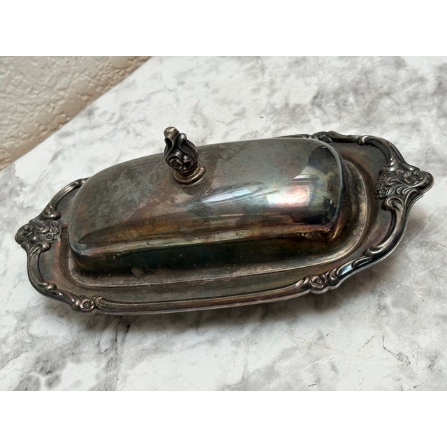 Vintage Silver Plated Butter Storage Serving Dish For Sale In Sacramento - Image 6 of 8