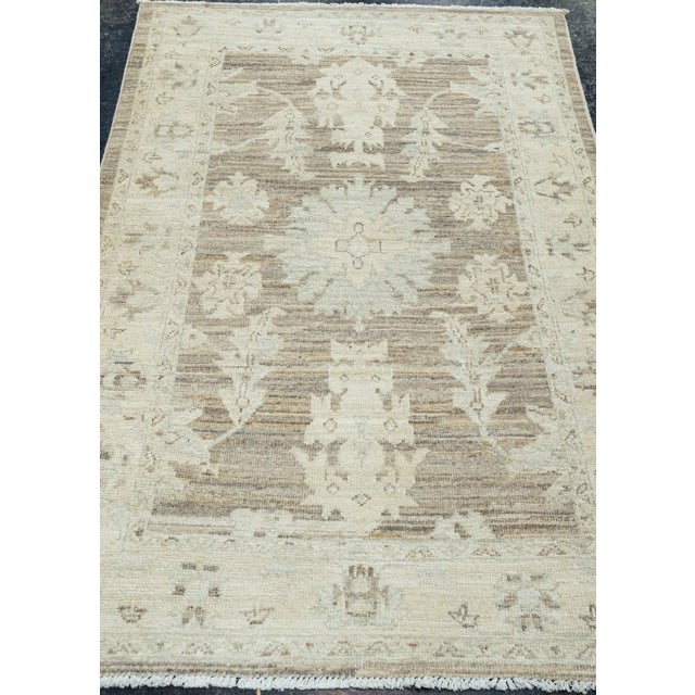 Oushak Rug 3'2"x 4'11" #22715 Explore a curated collection of hallway runners, wool rugs, and handmade masterpieces at ,...
