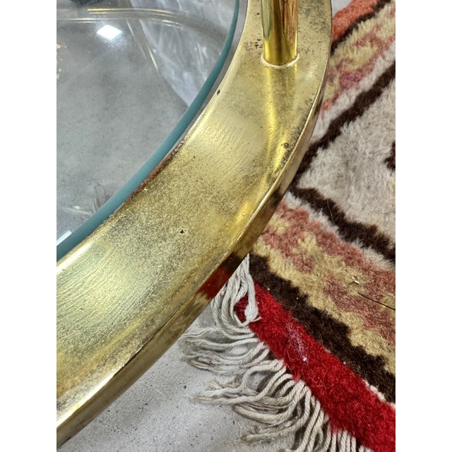 1970s Milo Style Brass Bar Cart For Sale - Image 9 of 12