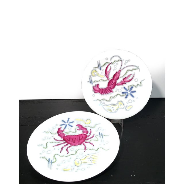 Swedish Plates from Hackefors, 1960s, Set of 6 For Sale - Image 4 of 7