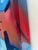 Norberto Uribe Dominican Modernist Village Blue Painting on Canvas For Sale - Image 12 of 12