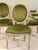 Set of Four Baker Louis XVI Painted Salon Chairs in Scalamandré Upcountry Velvet For Sale - Image 10 of 12