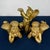Mid 20th Century Set of 3 Vintage Hollywood Regency Gilded Cherub Putti Sculptures - Cast Composite Angels For Sale - Image 5 of 9