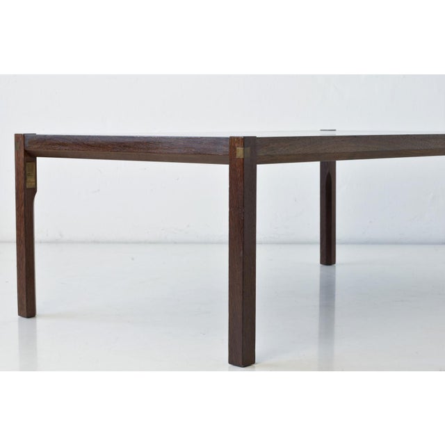 Wood Wenge Side Table from Tranekær, Denmark, 1970s For Sale - Image 7 of 18