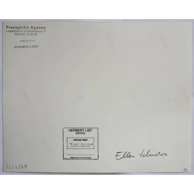 Herbert List, Portrait Ellen Schwiers, Filmset ''La Vache et le prisonnier'', 1959, Vintage