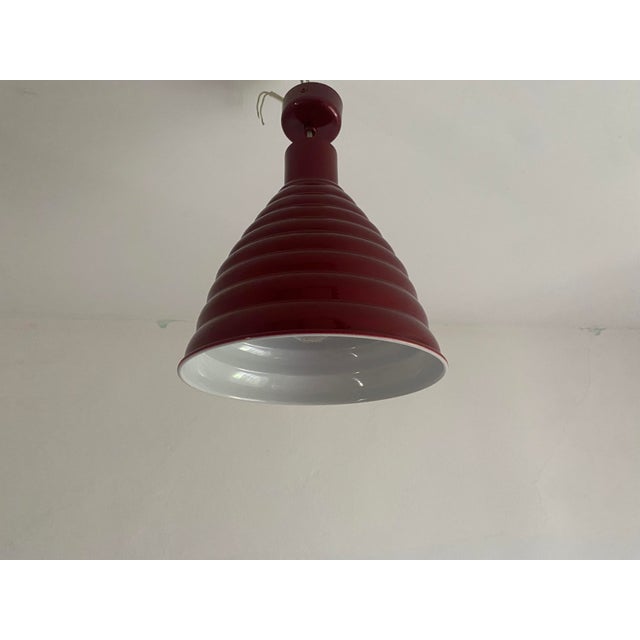 1970s Vintage Industrial Pendant Light by Sijaj Hrastnik, Former Yugoslavia, 1970s For Sale - Image 5 of 13