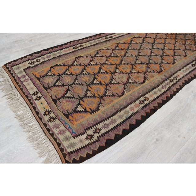 Textile Caucasian Kilim Rug, 1920s For Sale - Image 7 of 18