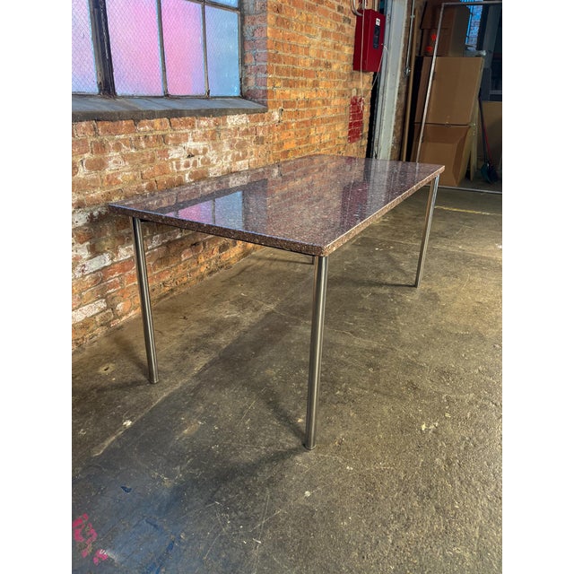 Contemporary Late 20th Century Architectural Modern Granite Table From Skidmore, Owings & Merrill (Som) Office For Sale - Image 3 of 7