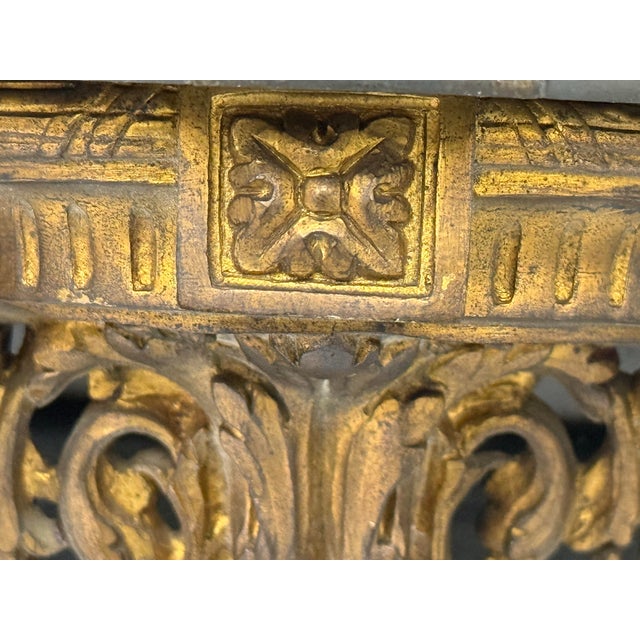 Bronze Antique French Gilt-Bronze Consoles, Pair For Sale - Image 8 of 12