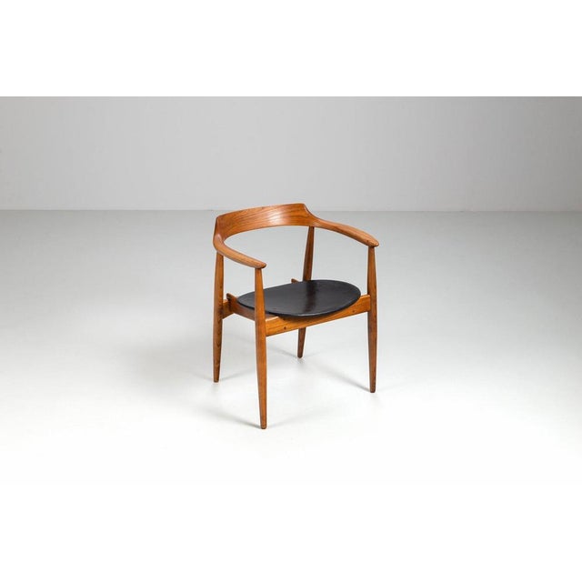 Wood ST-750 Armchair by Niels Eilersen for Arne Wahl Iversen, 1959 For Sale - Image 7 of 18