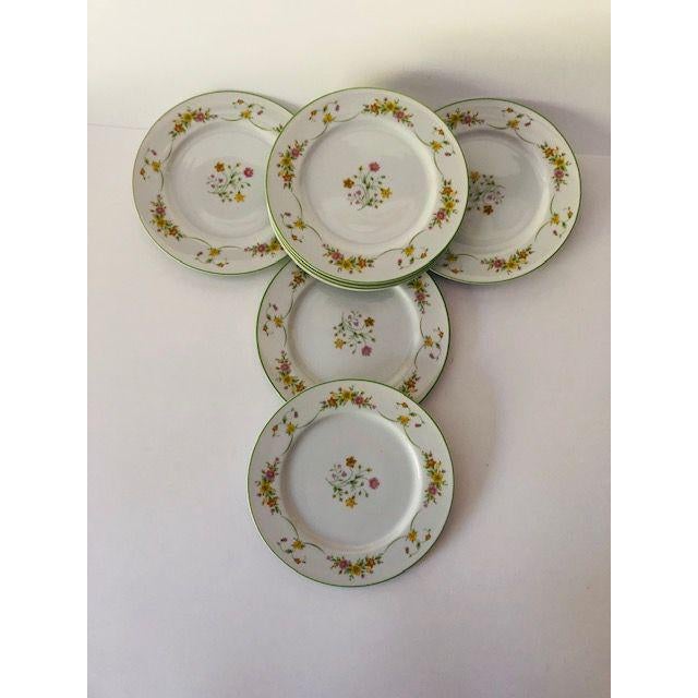 Vintage Sango "Charisma" Diplomat Pattern #338 Salad Plates S/8 For Sale In New York - Image 6 of 6