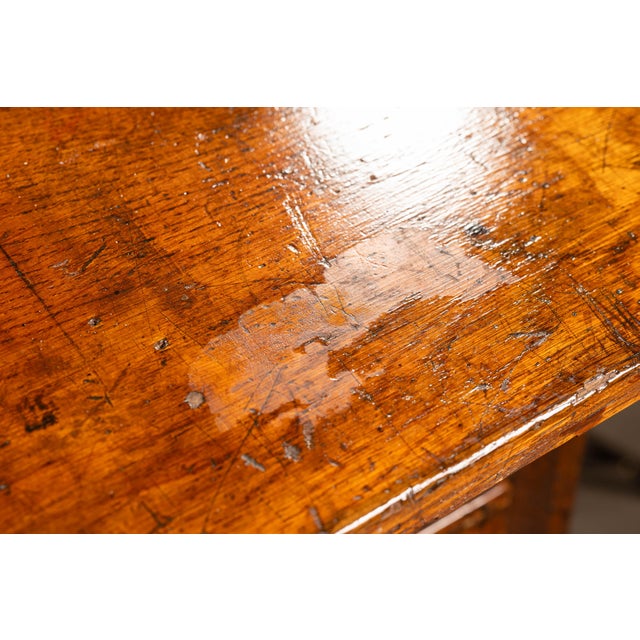 Antique Arts and Crafts Quarter-Sawn Oak Slant-Front Flat-File Cabinet For Sale - Image 13 of 17